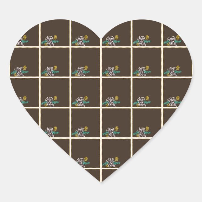Pegatina En Forma De Corazón Rosa Toffee (Anverso)