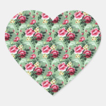 Rosas de la cosecha verde y rosa