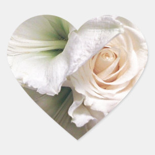Pegatina En Forma De Corazón Rosas de Love Lilies of Life_