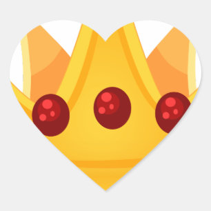 Pegatina En Forma De Corazón Ruby Crown