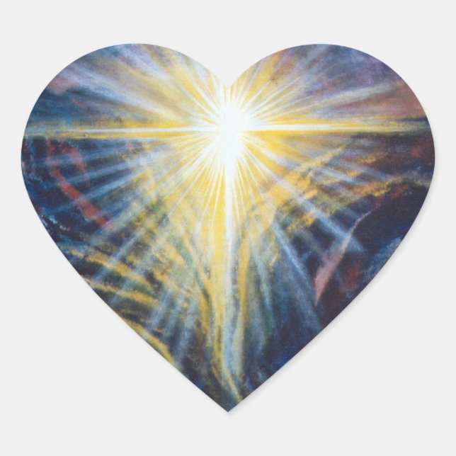 Pegatina En Forma De Corazón Salvación (Anverso)