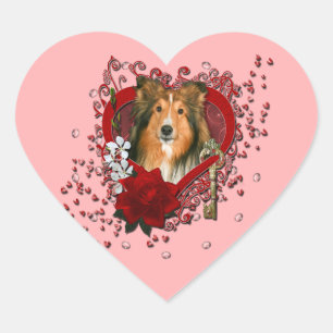 Pegatina En Forma De Corazón San Valentín - Llave a mi corazón - concha