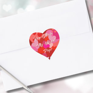 Pegatina En Forma De Corazón San Valentín que haces mi corazón