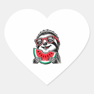 Pegatina En Forma De Corazón sandía de Guay Sloing Eating