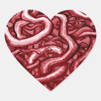 Pegatina En Forma De Corazón Sangre y gargantas