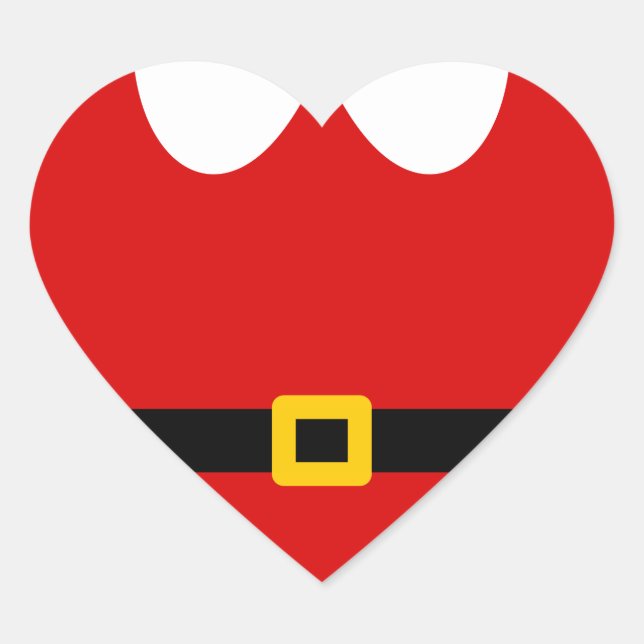 Pegatina En Forma De Corazón Santa (Anverso)