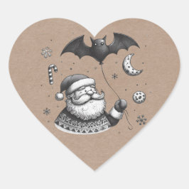 Pegatina En Forma De Corazón Santa Garras