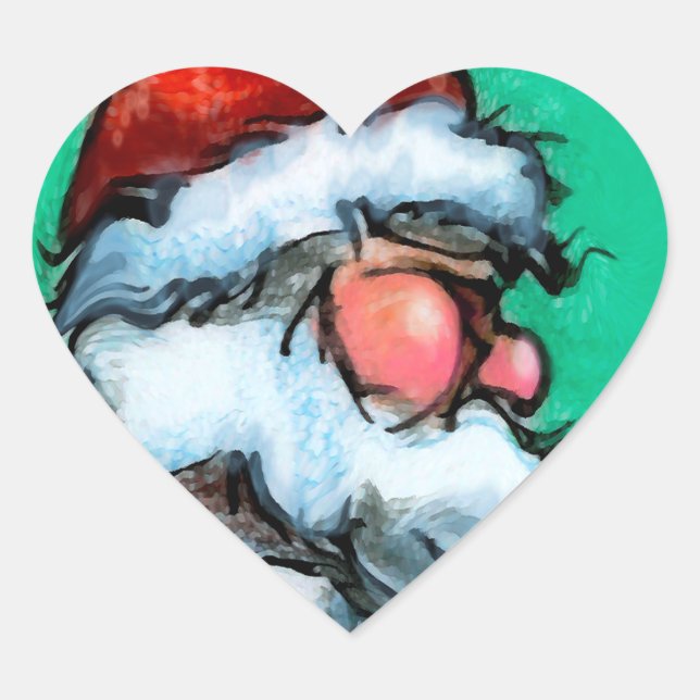 Pegatina En Forma De Corazón Santa María (Anverso)