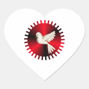 Pegatina En Forma De Corazón Santo Espíritu
