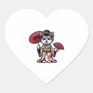 Pegatina En Forma De Corazón Schnauzer Dog Kimono