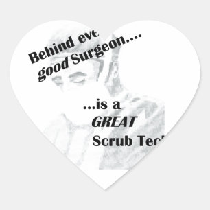 Pegatina En Forma De Corazón Scrub Tech