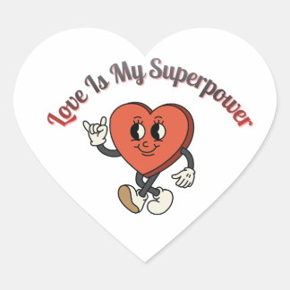 Pegatina En Forma De Corazón Sé Mía 2026 – Tipografía de Amor Retro de San Vale