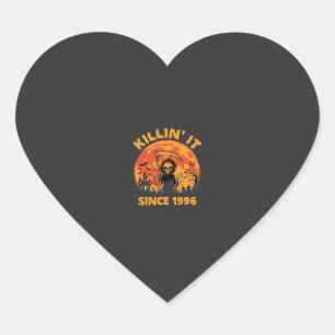 Pegatina En Forma De Corazón Segador de Halloween Desde 1996 Diseño de Cumpleañ