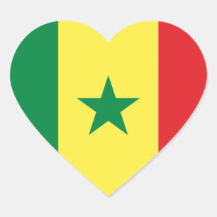 Pegatina En Forma De Corazón senegal
