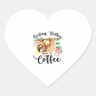 Pegatina En Forma De Corazón Sensación De Eslora Que Necesita Un Café