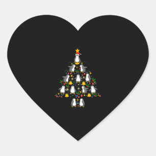 Pegatina En Forma De Corazón Sentado en la nieve con los Navidades de la Luz Sa