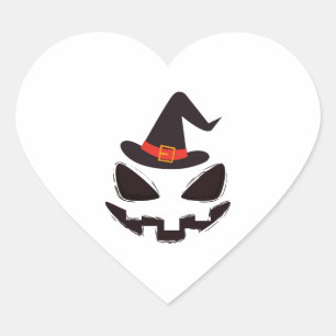 Pegatina En Forma De Corazón ser camiseta de halloween de bruja para halloween