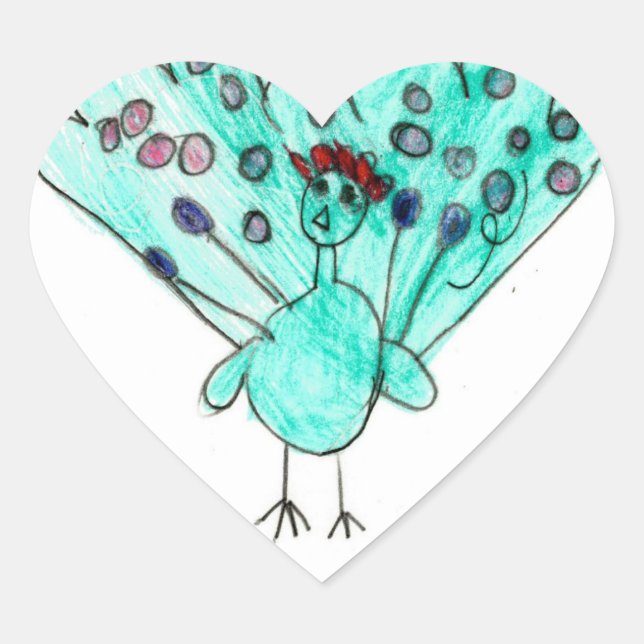 Pegatina En Forma De Corazón Sherise: Pegatina del corazón (Anverso)