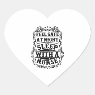 Pegatina En Forma De Corazón Siéntete seguro al dormir por la noche con una enf