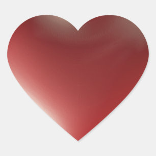 Pegatina En Forma De Corazón Símbolo cardíaco de tres dimensiones
