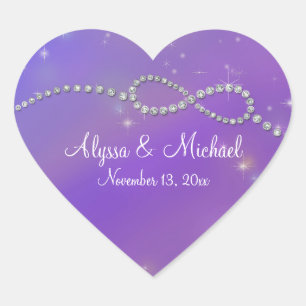 Pegatina En Forma De Corazón Símbolo de infinito azul Rótulo de amor infinito T