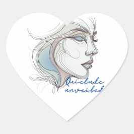 Pegatina En Forma De Corazón Sin velo