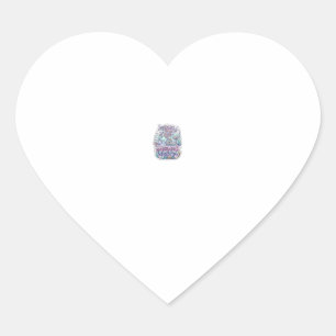 Pegatina En Forma De Corazón Sirena Unicornio Laguna Unicornio Diseño Gráfico Z