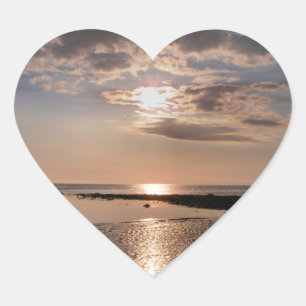 PEGATINA EN FORMA DE CORAZÓN SOL