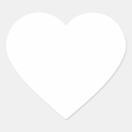 Pegatina En Forma De Corazón Sombra blanca