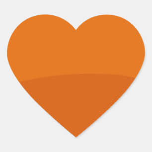 Pegatina En Forma De Corazón Sombras llanas del color creadas por el artista