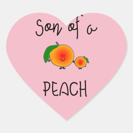 Pegatina En Forma De Corazón Son of a PEACH