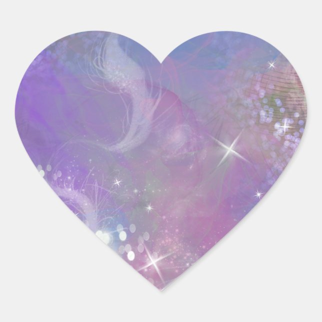 Pegatina En Forma De Corazón Soñando con espuma (Anverso)