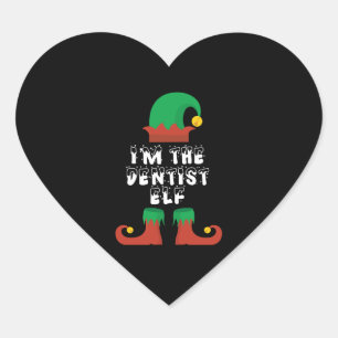 Pegatina En Forma De Corazón Soy el regalo de diseño de los Navidades de Elf De
