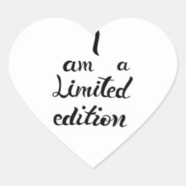 Pegatina En Forma De Corazón Soy un pegatina de edición limitada