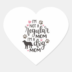 Pegatina En Forma De Corazón Soy una madre de perro