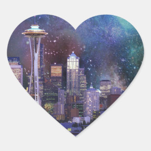 Pegatina En Forma De Corazón Spacey Seattle