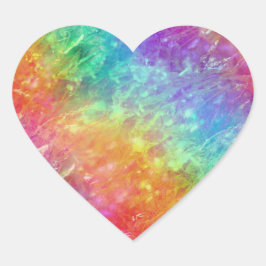 Pegatina En Forma De Corazón spellcaster - arcoiris de cristal vivo :