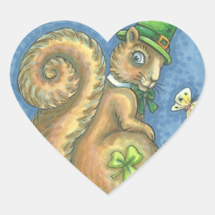 PEGATINA EN FORMA DE CORAZÓN ST. PEGATINA DEL DÍA DE PATRICK EN IRLANDA