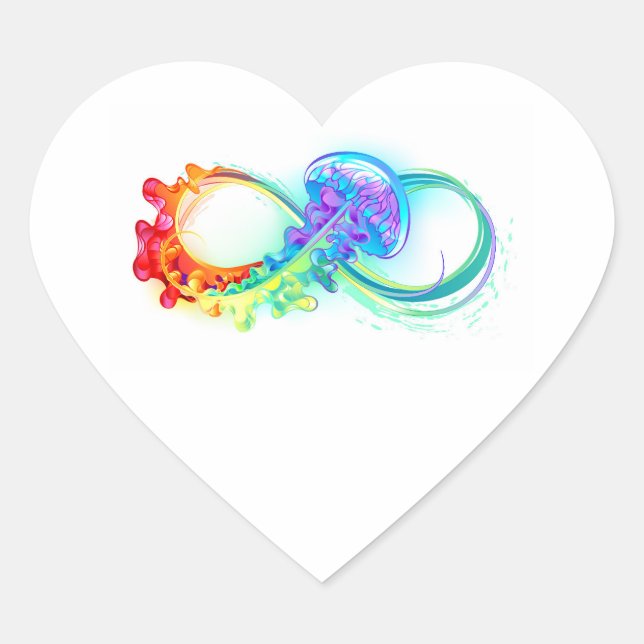 Pegatina En Forma De Corazón Sticker (Anverso)