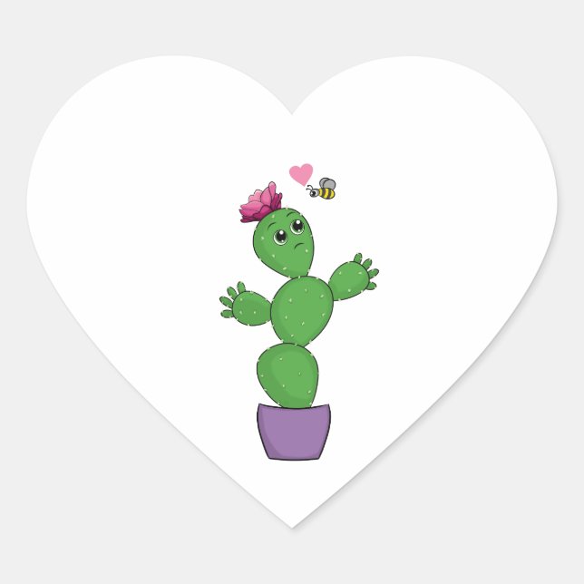 Pegatina En Forma De Corazón Sticker (Anverso)