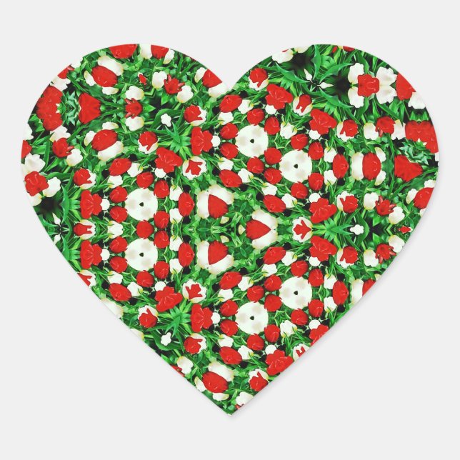 Pegatina En Forma De Corazón Sticker (Anverso)