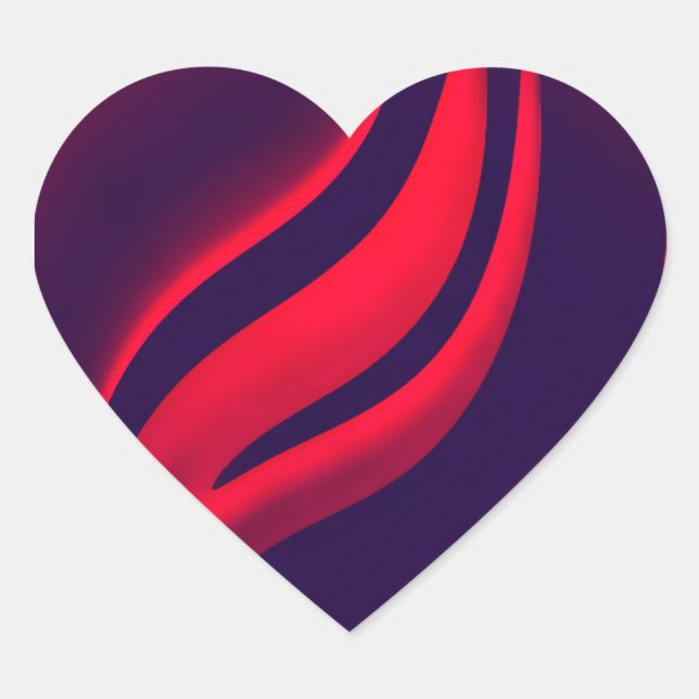 Pegatina En Forma De Corazón Stickers (Anverso)