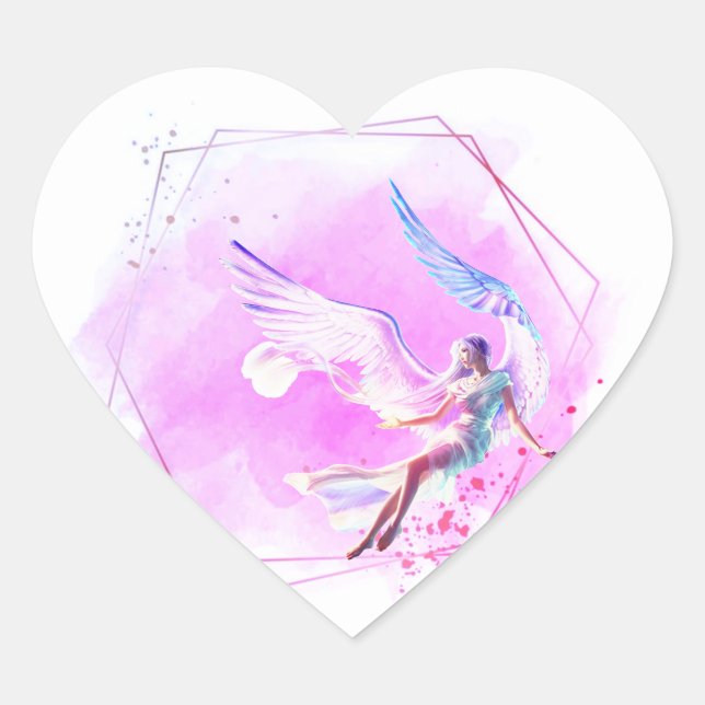 Pegatina En Forma De Corazón Stikers (Anverso)