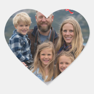 Pegatina En Forma De Corazón subir imagen Foto personalizada Feliz día de San V