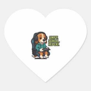 Pegatina En Forma De Corazón Sudadera con capucha de dibujos animados de beagle