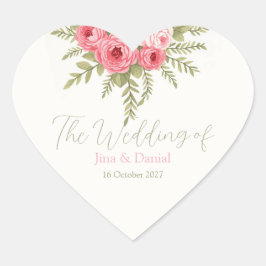 Pegatina En Forma De Corazón Sueño Frambuesa