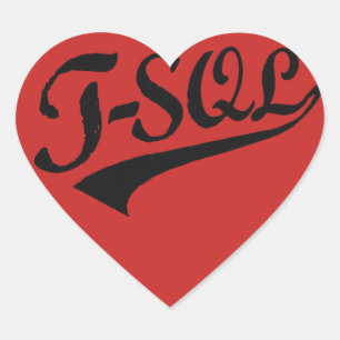 PEGATINA EN FORMA DE CORAZÓN T-SQL
