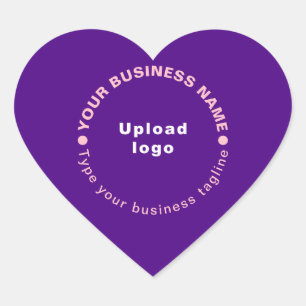Pegatina En Forma De Corazón Tagline de negocios sobre el Pegatina de forma de 