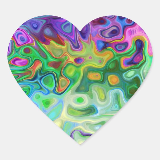 Pegatina En Forma De Corazón Tan abstracto 4.1 (Anverso)
