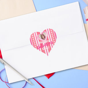 Pegatina En Forma De Corazón Tarjeta de vacaciones de personalizado Valentine D